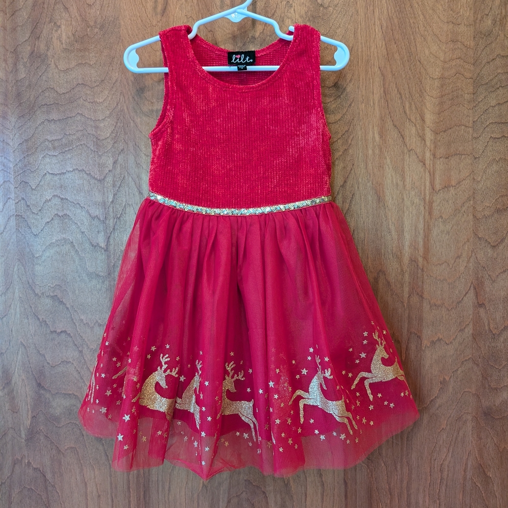 🦌 Lilt Red Holiday Dress 🎄